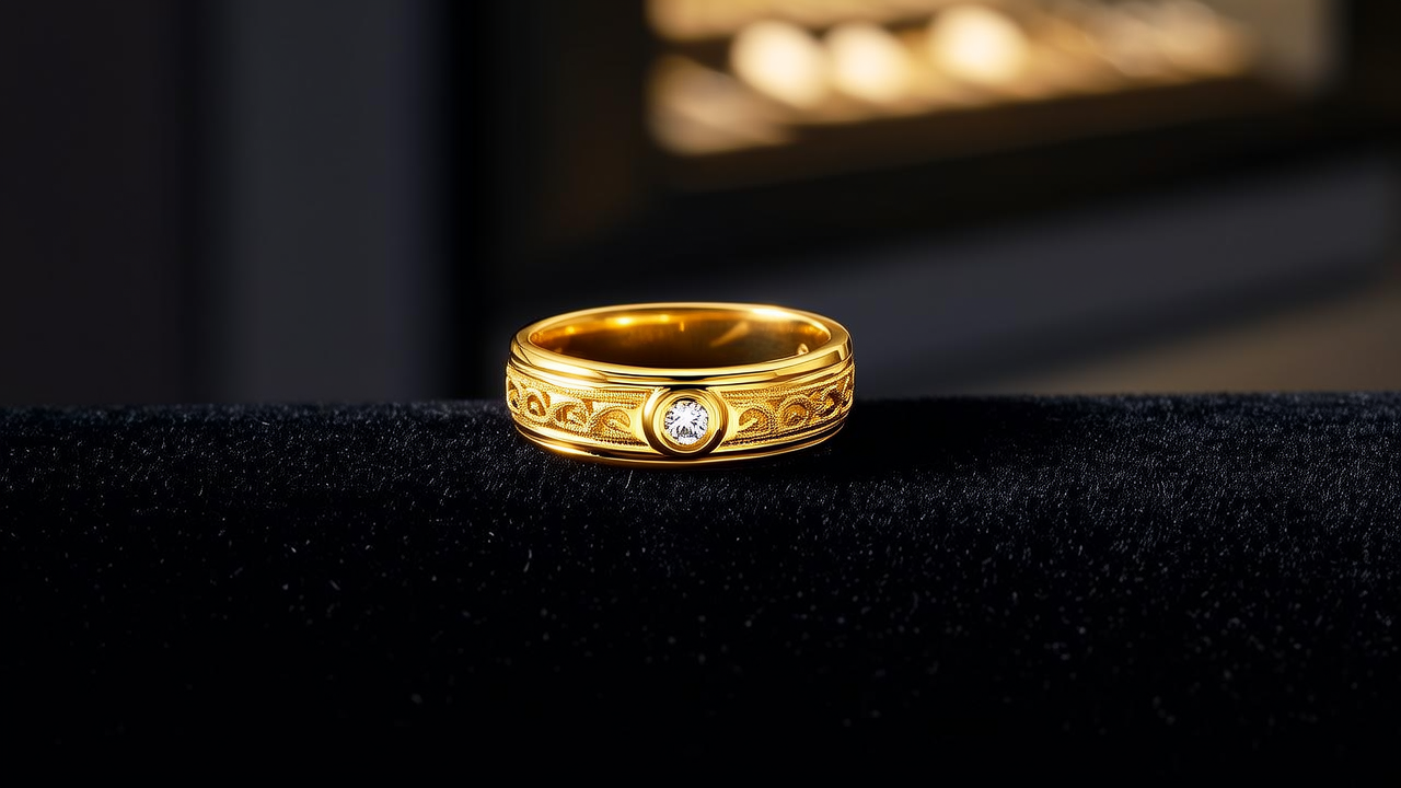 黄金10克戒指图片