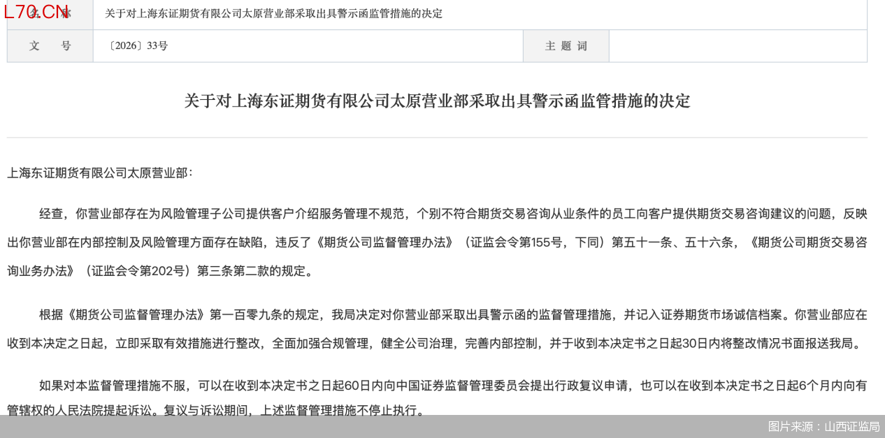 图片来源：山西证监局