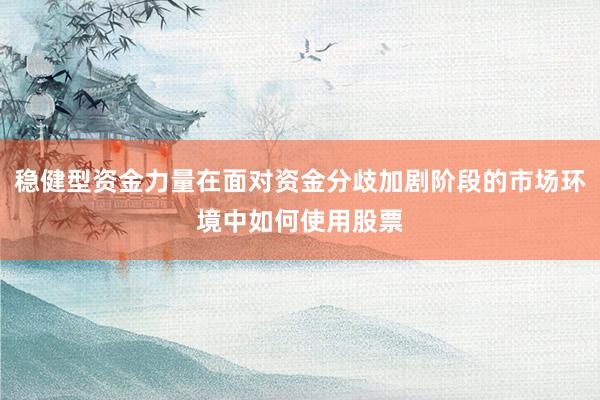 稳健型资金力量在面对资金分歧加剧阶段的市场环境中如何使用股票