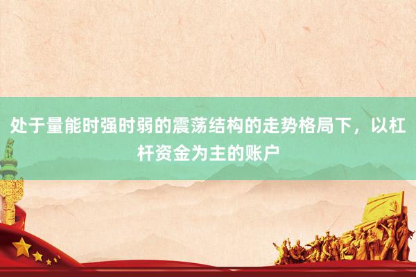 处于量能时强时弱的震荡结构的走势格局下,以杠杆资金为主的账户